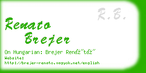 renato brejer business card